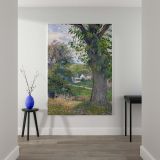 Chestnut Trees at Osny - Detailed Countryside Landscape By Camille Pissarro canvas wall art - Image 2