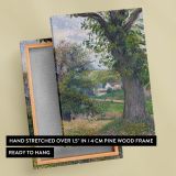 Chestnut Trees at Osny - Detailed Countryside Landscape By Camille Pissarro canvas wall art - Image 6