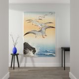 Five Seagulls Above Sea - Elegant Japanese Ocean Print By Ohara Koson - Image 2