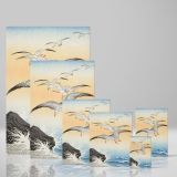 Five Seagulls Above Sea - Elegant Japanese Ocean Print By Ohara Koson - Image 4