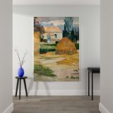 Landscape near Arles - Haystack Scene in Arles Countryside By Paul Gauguin canvas wall art - Image 2