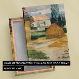 Landscape near Arles - Haystack Scene in Arles Countryside By Paul Gauguin canvas wall art - Image 6