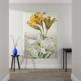 Yellow and White Lilies - Elegant 18th Century Florals By William van Leen canvas wall art - Image 2