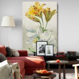 Yellow and White Lilies - Elegant 18th Century Florals By William van Leen canvas wall art - Image 8