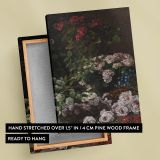 Spring Flowers - Blooming Roses & Garden Florals By Claude Monet canvas wall art - Image 6
