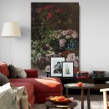 Spring Flowers - Blooming Roses & Garden Florals By Claude Monet canvas wall art - Image 8