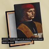 Portrait of a Musician - Renaissance Male with Red Cap By Leonardo da Vinci canvas wall art - Image 6