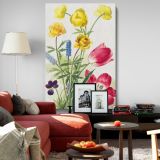 Bouquet of Tulips, Violets & Grapes - Vintage Floral Detail By Willem van Leen canvas wall art - Image 8