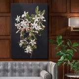 Branch of Azaleas in Bloom - White Flowers with Red Tips By M. de Gijselaar canvas wall art