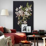 Branch of Azaleas in Bloom - White Flowers with Red Tips By M. de Gijselaar canvas wall art - Image 8
