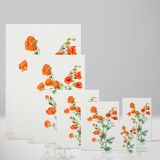 Scarlet Globe Mallow - Red Wildflower Botanical Watercolor By Mary Vaux Walcott canvas wall art - Image 4