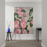 Prairie Rose - Pink Wild Roses with Green Leaves By Hannah Borger Overbeck canvas wall art - Image 2