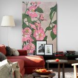 Prairie Rose - Pink Wild Roses with Green Leaves By Hannah Borger Overbeck canvas wall art - Image 8