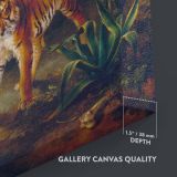 Tiger in a Cave - Wild Big Cat in Tropical Setting By Jacques-Laurent Agasse canvas wall art - Image 3