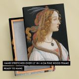 Idealized Portrait of a Lady - Elegant Renaissance Profile By Sandro Botticelli canvas wall art - Image 6