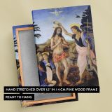 Baptism of Christ - Angels with Jesus and John By Leonardo da Vinci canvas wall art - Image 6