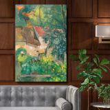 House of Pre Lacroix - Rustic French Cottage Scene By Paul CŽzanne canvas wall art