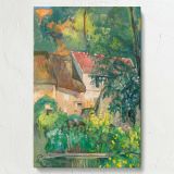 House of Pre Lacroix - Rustic French Cottage Scene By Paul CŽzanne canvas wall art - Image 7
