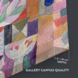 Burggarten - Colorful Mosaic Abstract Scene By Paul Klee canvas wall art - Image 3