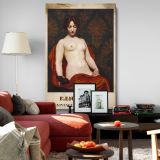 The Silver Hand Glass - Nude Woman with Mirror By Kenyon Cox canvas wall art - Image 8