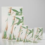 Japanese Bamboo - Minimalist Botanical with Green Leaves By Megata Morikaga canvas wall art - Image 4