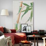Japanese Bamboo - Minimalist Botanical with Green Leaves By Megata Morikaga canvas wall art - Image 8