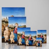Madonna and Child with Saint John - Sacred Renaissance Trio By Raphael canvas wall art - Image 4