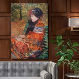 Autumn Portrait of Lydia Cassatt - Warm Impressionist Scene By Mary Cassatt canvas wall art