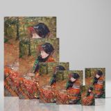 Autumn Portrait of Lydia Cassatt - Warm Impressionist Scene By Mary Cassatt canvas wall art - Image 4