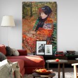 Autumn Portrait of Lydia Cassatt - Warm Impressionist Scene By Mary Cassatt canvas wall art - Image 8