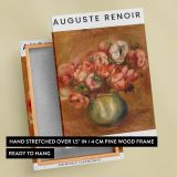 Anemones - Pink and Red Floral Painting By Pierre-Auguste Renoir canvas wall art - Image 6