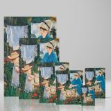 Laundry Le Linge - Mother and Child in French Garden By canvas wall art - Image 4