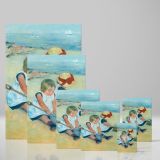 Children Playing on the Beach - Seaside Summer Girls By Mary Cassatt canvas wall art - Image 4