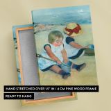 Children Playing on the Beach - Seaside Summer Girls By Mary Cassatt canvas wall art - Image 6