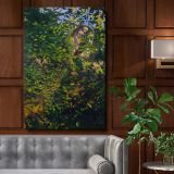 Peacock in the Woods - Vibrant Camouflaged Nature Study By Abbott Thayer canvas wall art