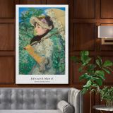 Jeanne Spring - Woman with Parasol in Bloom By canvas wall art