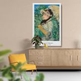 Jeanne Spring - Woman with Parasol in Bloom By canvas wall art - Image 5