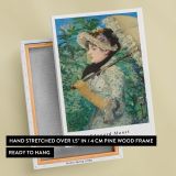 Jeanne Spring - Woman with Parasol in Bloom By canvas wall art - Image 6
