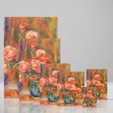 Vase of Roses - Pink Floral Still Life By Pierre-Auguste Renoir canvas wall art - Image 4