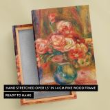 Vase of Roses - Pink Floral Still Life By Pierre-Auguste Renoir canvas wall art - Image 6