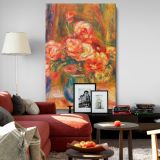 Vase of Roses - Pink Floral Still Life By Pierre-Auguste Renoir canvas wall art - Image 8