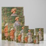 La Promenade - Woman and Child Walking in Nature By Pierre-Auguste Renoir canvas wall art - Image 4