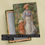 La Promenade - Woman and Child Walking in Nature By Pierre-Auguste Renoir canvas wall art - Image 6