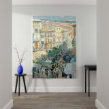 View of a Southern French City - Colorful Impressionist Cityscape By Childe Hassam canvas wall art - Image 2