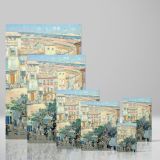 View of a Southern French City - Colorful Impressionist Cityscape By Childe Hassam canvas wall art - Image 4
