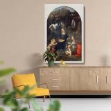 Virgin of the Rocks - Renaissance Scene with Mary & Angels By Leonardo da Vinci canvas wall art - Image 5