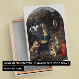 Virgin of the Rocks - Renaissance Scene with Mary & Angels By Leonardo da Vinci canvas wall art - Image 6