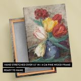 Tulips in a Vase - Red, Yellow, and White Dutch Florals By Sientje Mesdag canvas wall art - Image 6