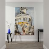 Souvenir of Florence - Surreal Cityscape with Reflections By Paul Nash canvas wall art - Image 2