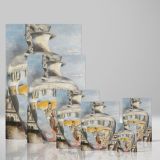 Souvenir of Florence - Surreal Cityscape with Reflections By Paul Nash canvas wall art - Image 4